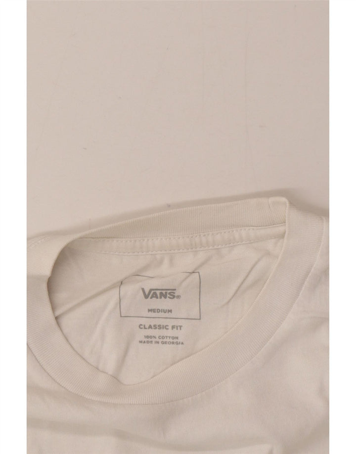 Maglietta da uomo Vans Classic Fit in cotone bianco medio