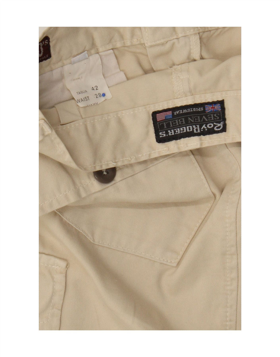 Gonna maxi cargo da donna Roy Rogers W28 cotone beige medio