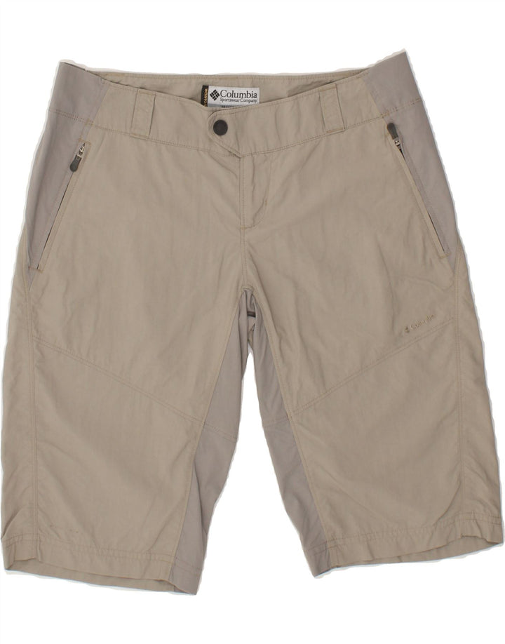 COLUMBIA Womens Titanium Chino Shorts US 6 Medium W30 Grey Colourblock Vintage Columbia and Second-Hand Columbia from Messina Hembry 