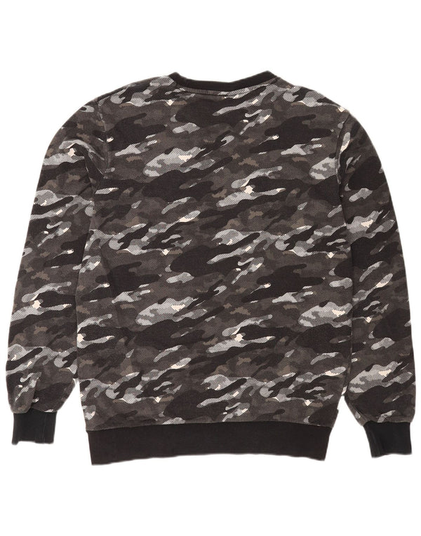 Felpa grafica da uomo Puma Maglione grigio medio mimetico