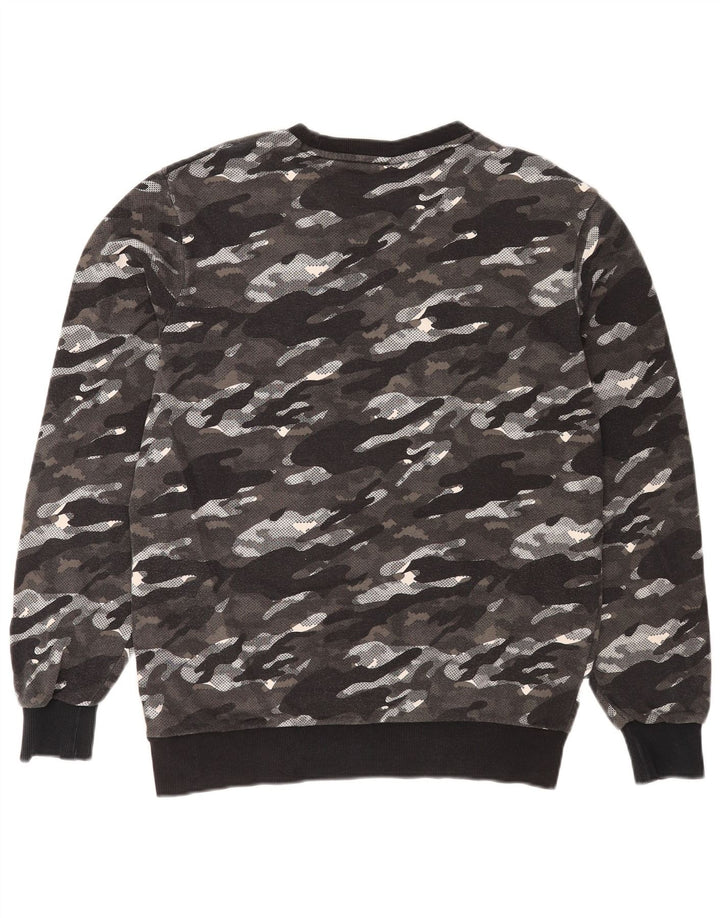 Felpa grafica da uomo Puma Maglione grigio medio mimetico