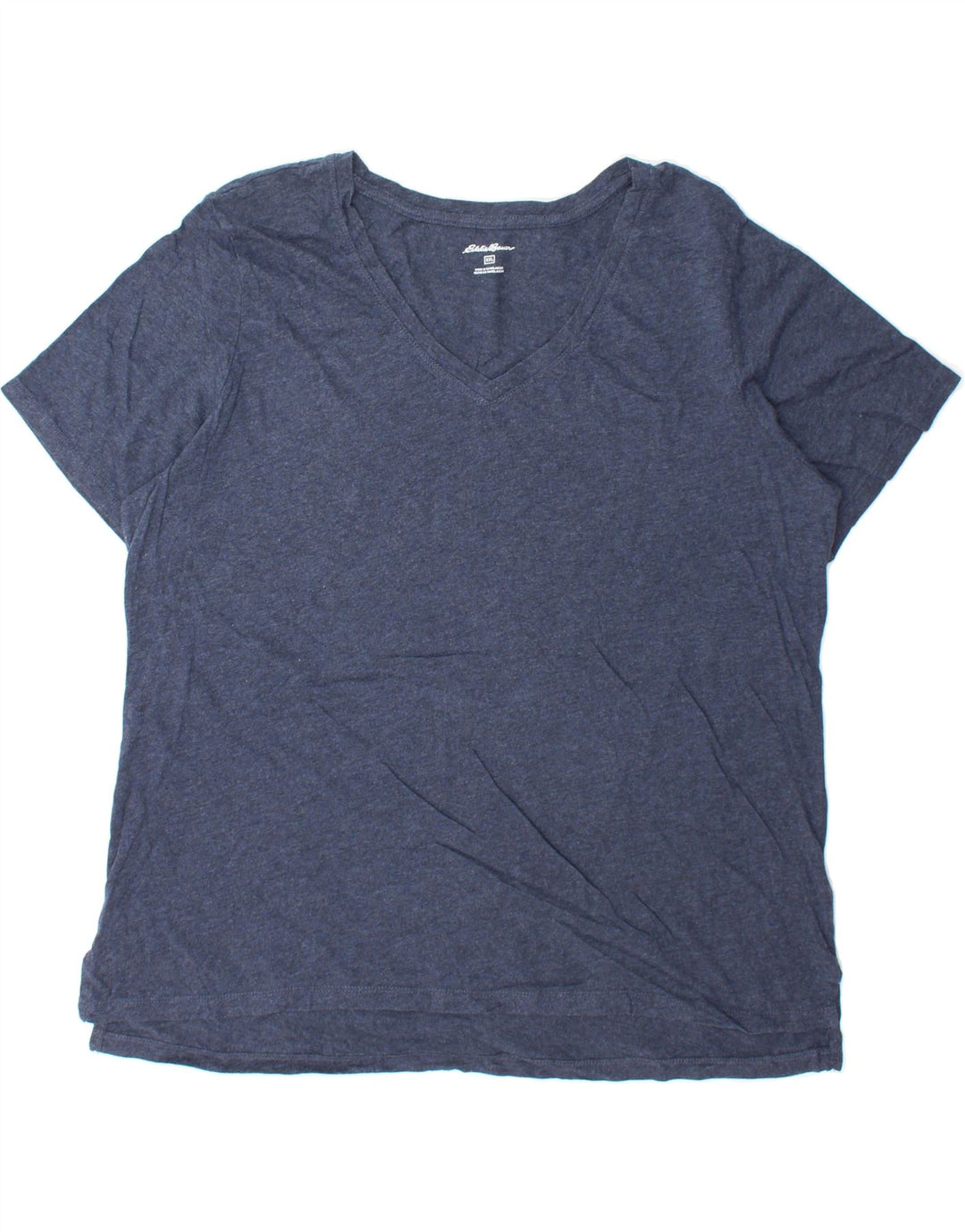 EDDIE BAUER Mens T-Shirt Top 2XL Navy Blue Cotton Vintage Eddie Bauer and Second-Hand Eddie Bauer from Messina Hembry 