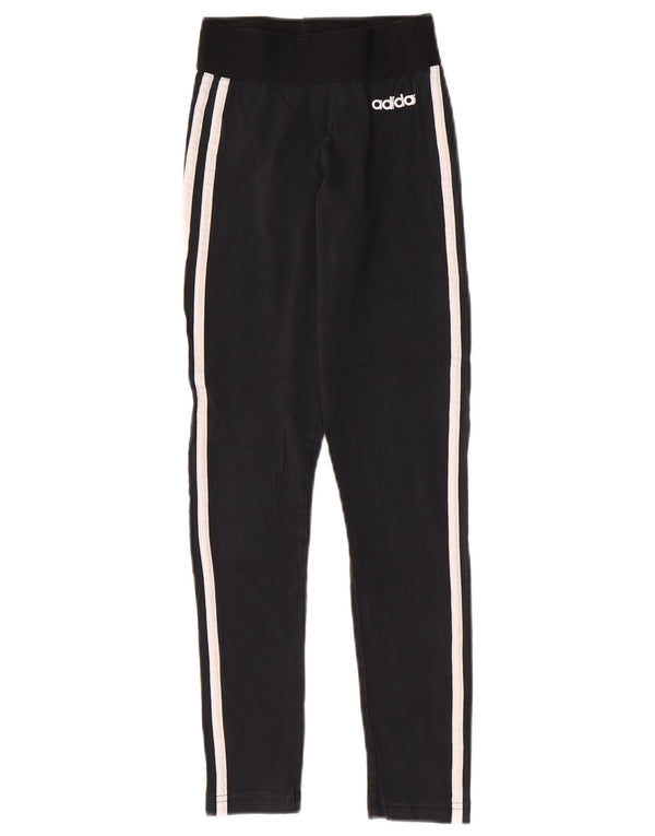 Leggings Adidas da donna UK 0/2 2XS Sport a strisce nere