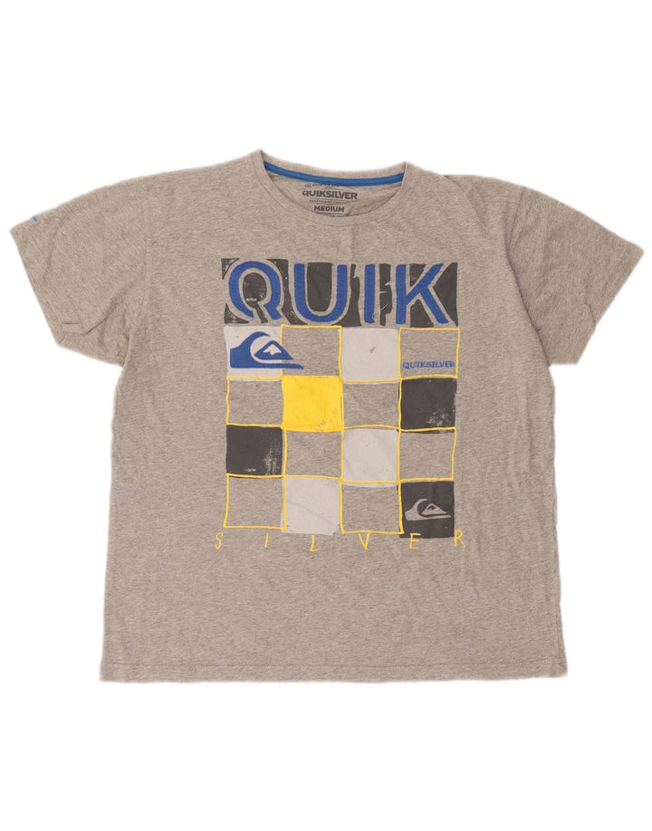 T-shirt grafica da uomo con vestibilità regolare Quiksilver, grigio medio