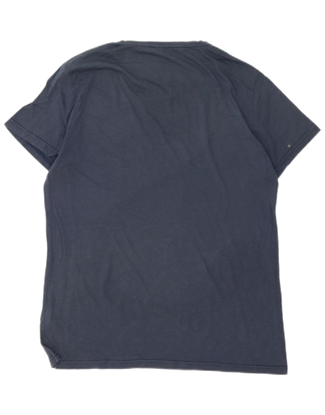 T-shirt grafica da uomo Calvin Klein Top Large in cotone blu navy