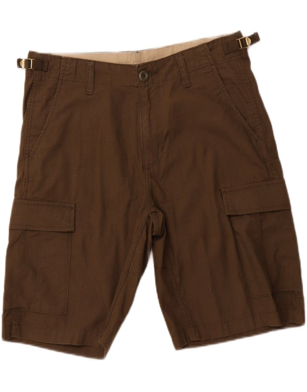 CARHARTT Mens Cargo Shorts W30 Medium Brown Cotton