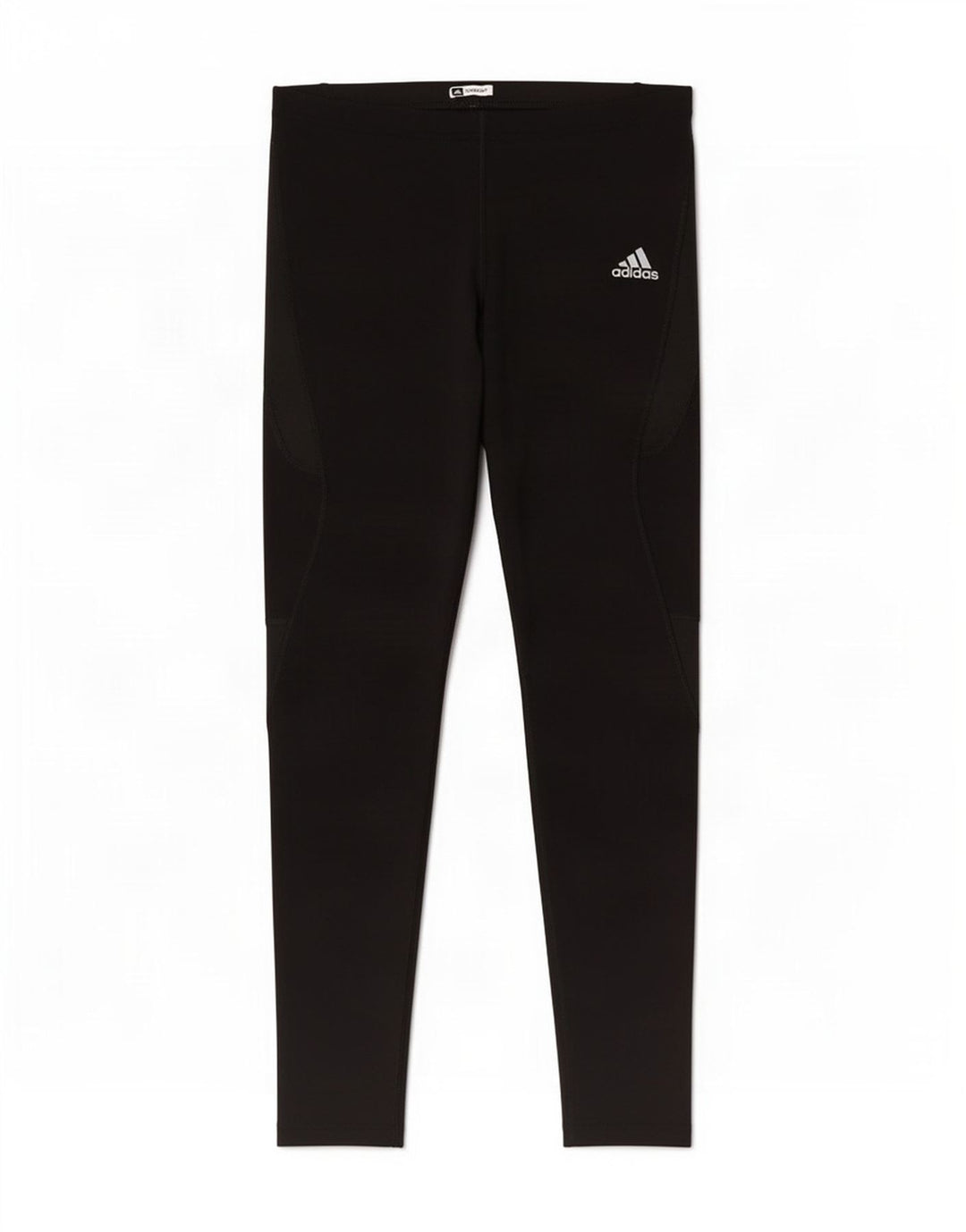 Leggings Adidas da donna UK 14 Large Nero Colourblock in poliammide