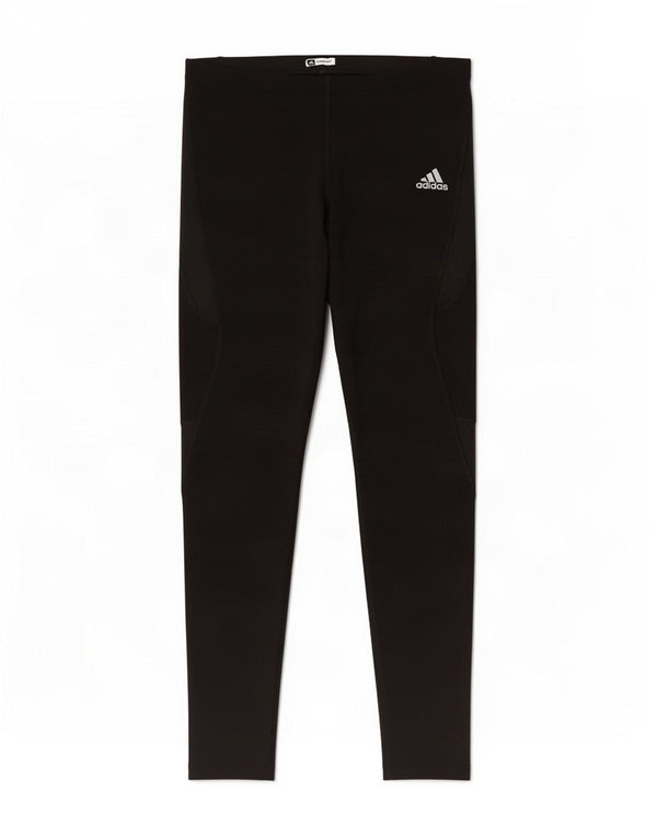 Leggings Adidas da donna UK 14 Large Nero Colourblock in poliammide