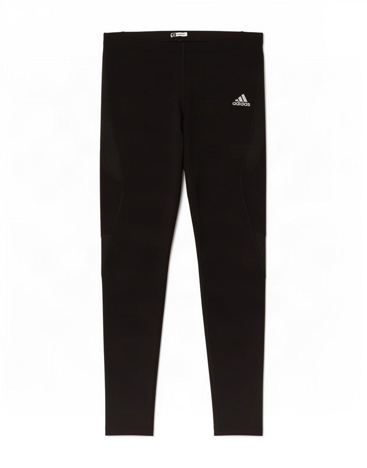 Leggings Adidas da donna UK 14 Large Nero Colourblock in poliammide