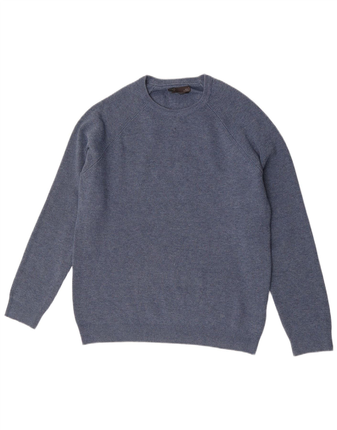Maglione maglione girocollo da uomo Marks & Spencer grande poliestere blu