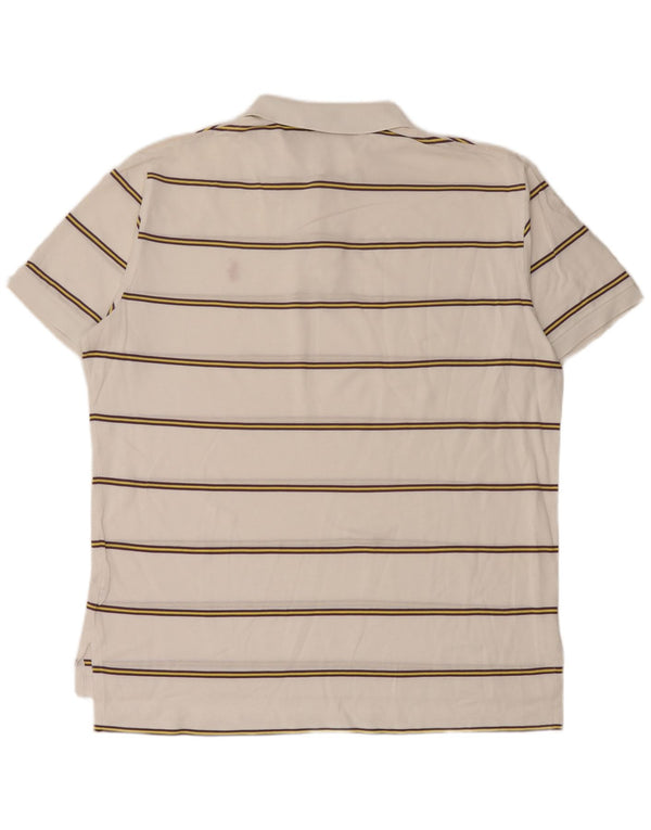 Polo Ralph Lauren Polo da uomo grande in cotone a righe bianche