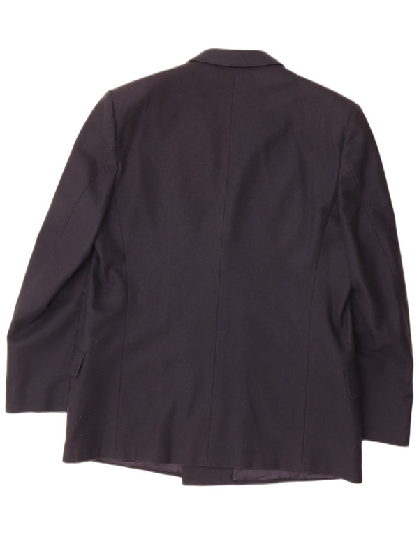 Giacca blazer doppiopetto da uomo Emanuel Ungaro UK 42 XL Blu Navy