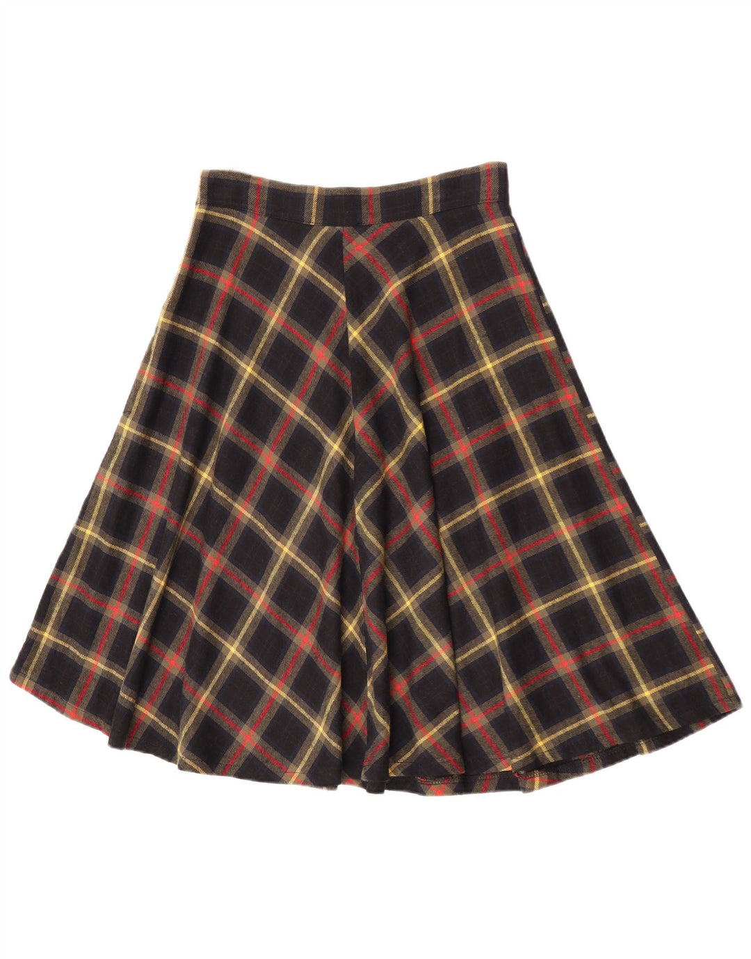 Gonna a trapezio da donna Pittarello media W30 acrilico a quadri nero
