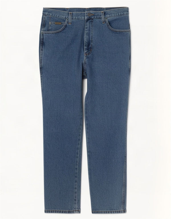 Jeans dritti da uomo Wrangler Texas W34 L32 cotone blu