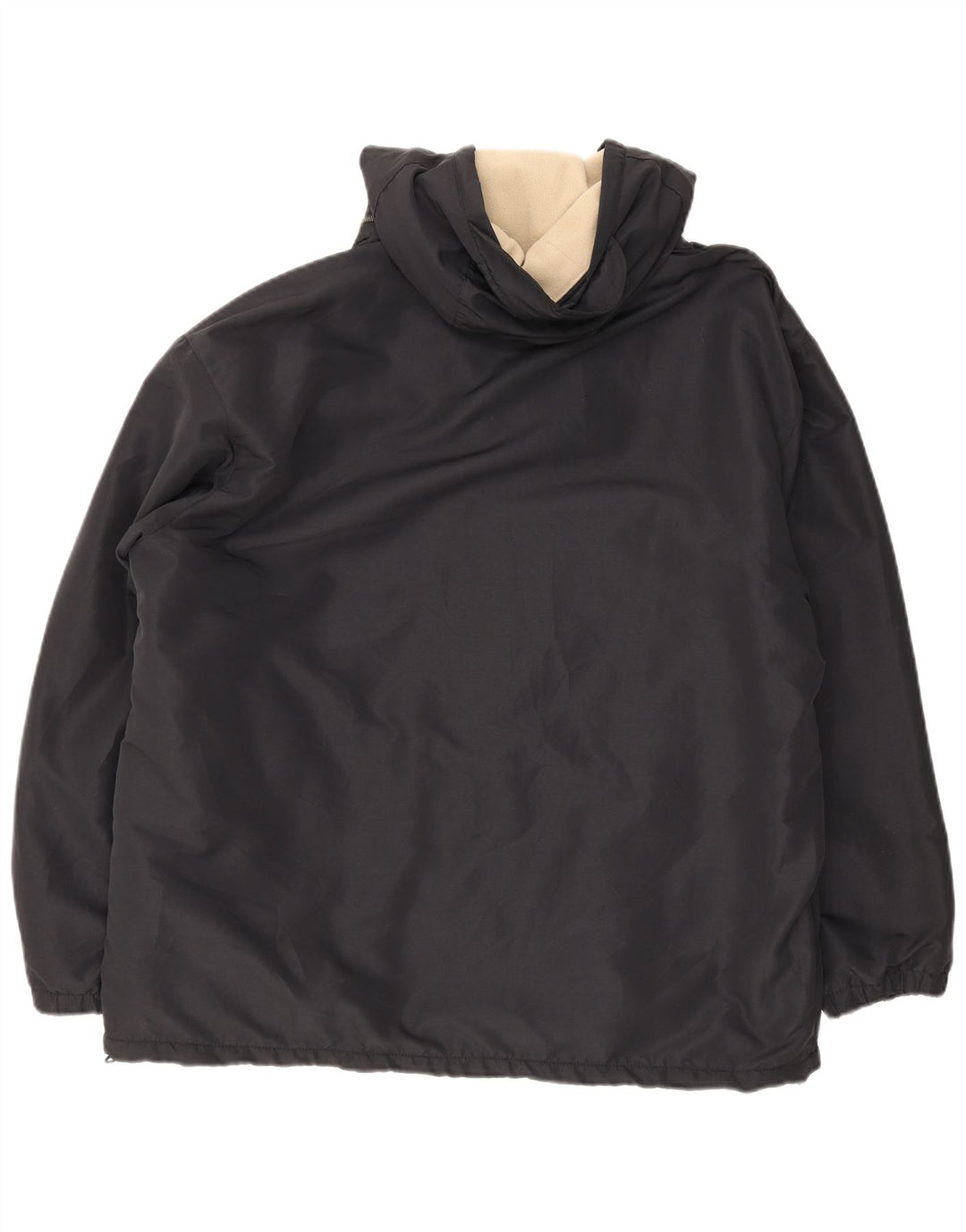 Giacca reversibile da uomo Kappa con vestibilità ampia e cappuccio UK 40 grande poliestere nero