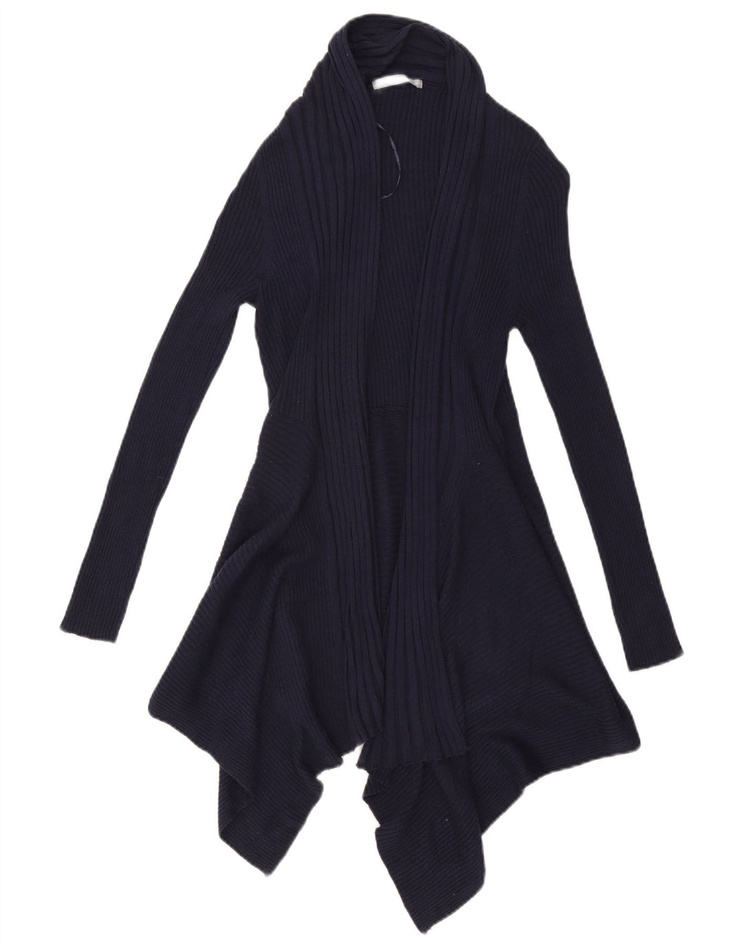 Maglione cardigan lungo da donna Marks & Spencer UK 14 medio blu navy