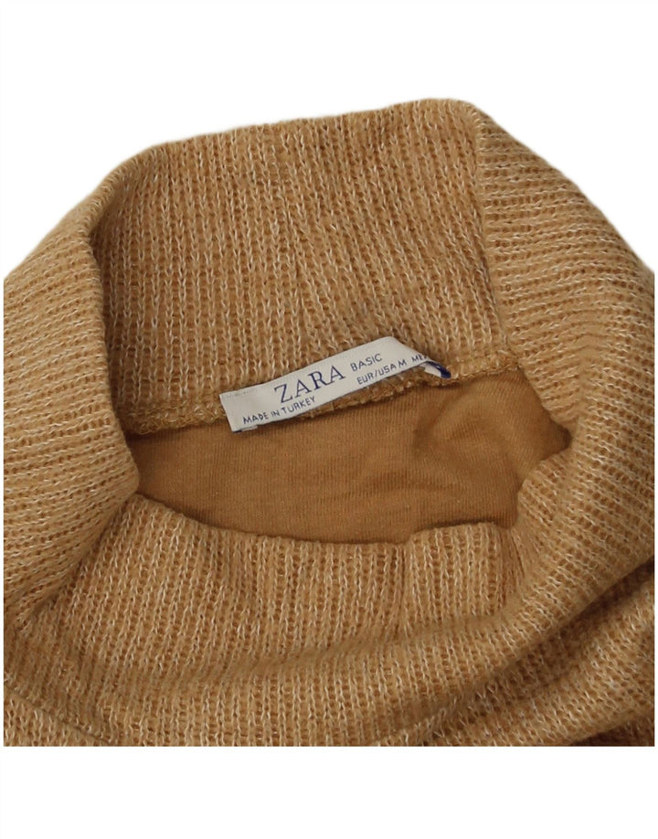 Top corto oversize da donna Zara a maniche lunghe UK 14 Beige medio