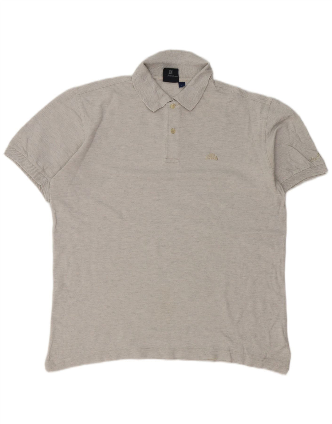 Polo da uomo Ellesse grande in cotone grigio
