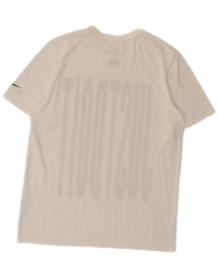 T-shirt grafica NIKE Dri Fit da uomo, colore bianco medio