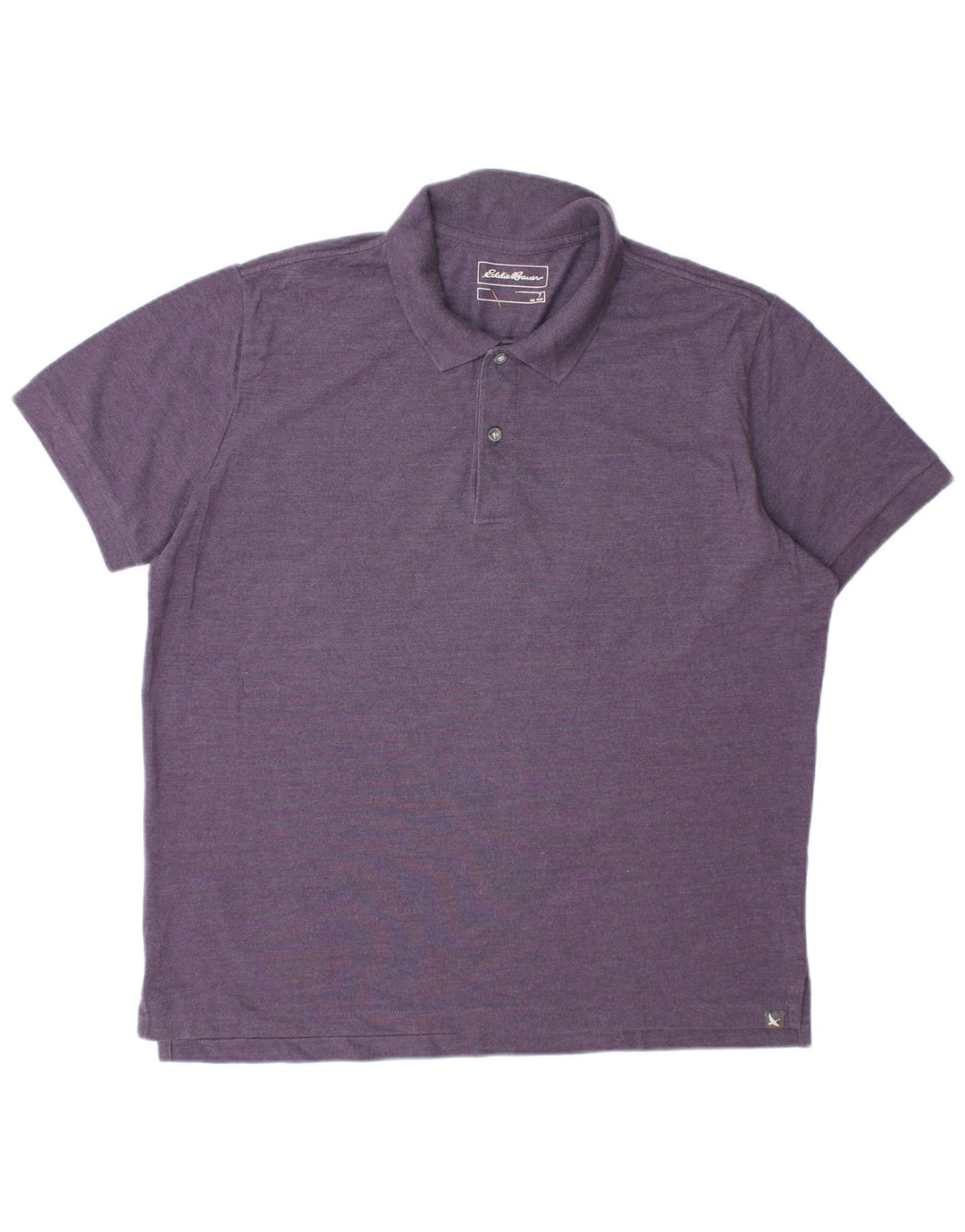 Polo da uomo EDDIE BAUER XL in cotone viola