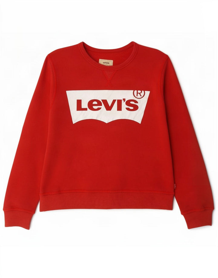 Maglione con cappuccio grafico Levi's per ragazzi 11-12 anni Rosso
