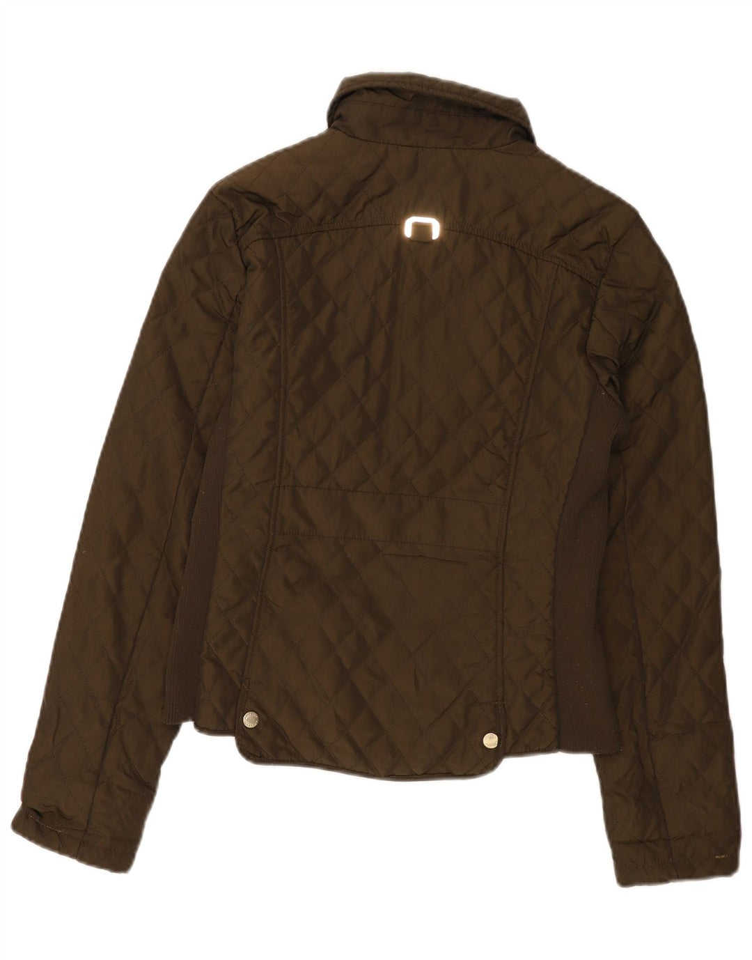 Giacca trapuntata da donna Ellesse UK 12 Poliestere marrone medio