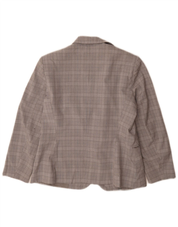 Giacca blazer a 1 bottone da donna Zara EU 40 pied de poule grigio medio