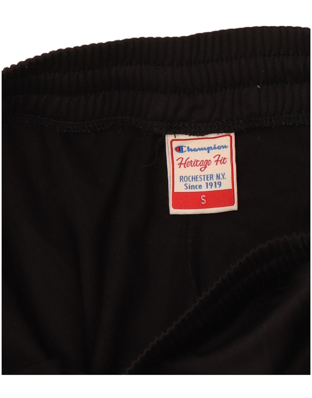 Pantaloni da tuta Champion da uomo Heritage Fit Joggers piccoli neri