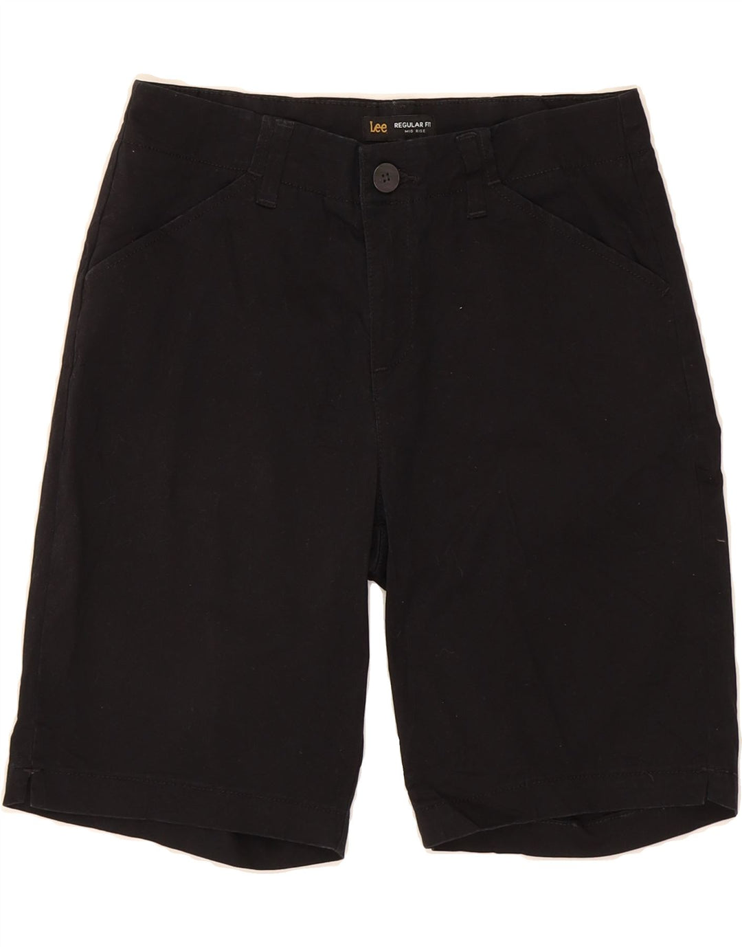 LEE Womens Mid Rise Regular Fit Casual Shorts US 6 Medium W28  Black Vintage Lee and Second-Hand Lee from Messina Hembry 