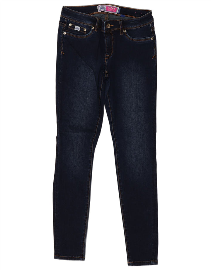 Jeans Jegging da donna Superdry Alexia W27 L30 cotone blu navy
