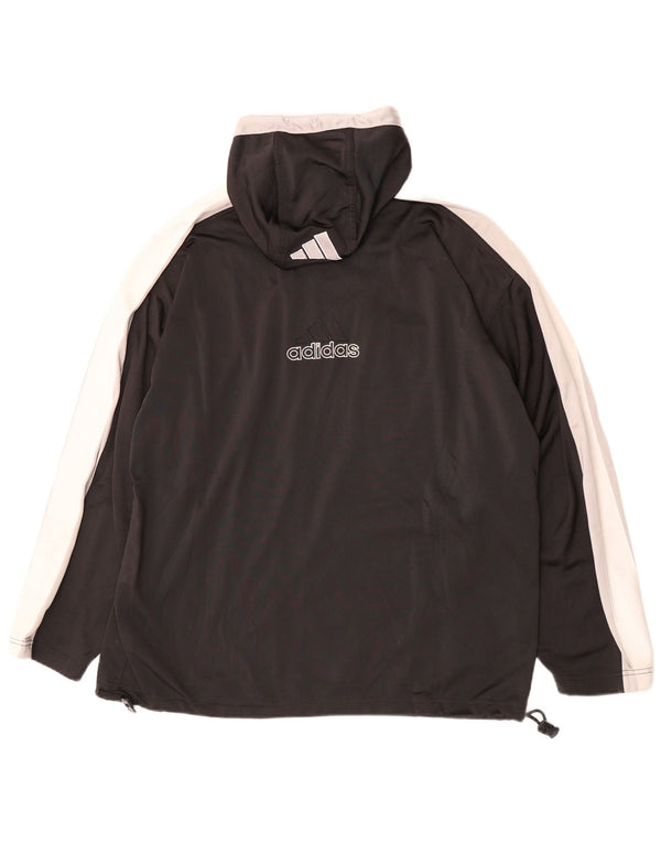 Giacca da tuta grafica da uomo Adidas UK 40/42 Medium Black Colourblock