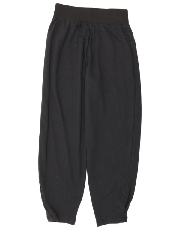 Pantaloni da tuta larghi da donna Adidas UK 12/14 cotone nero medio