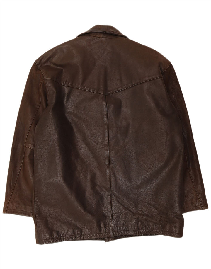 Giacca in pelle da uomo Pointers UK 40 grande marrone