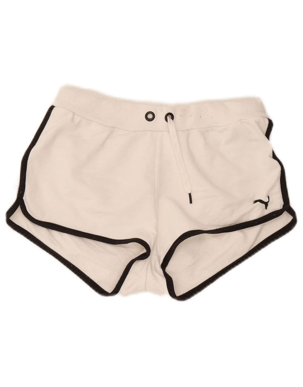 Pantaloncini sportivi Puma da donna UK 10 piccoli bianchi