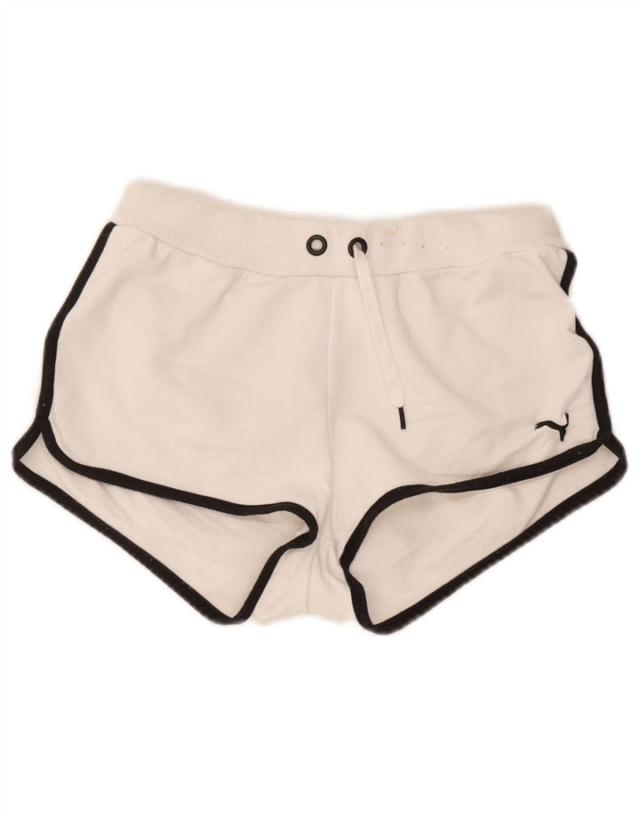 Pantaloncini sportivi Puma da donna UK 10 piccoli bianchi