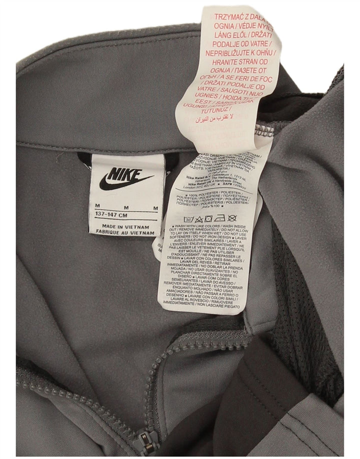 Giacca da ginnastica grafica da ragazzo Nike 10-11 anni Colorblock grigio medio