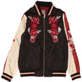 Giubbotto bomber grafico da donna Biba UK 8 piccolo poliestere floreale nero
