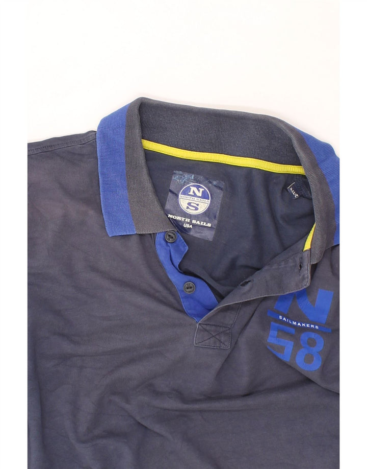 Polo da uomo NORTH SAILS Sailmakers 2XL in cotone blu navy