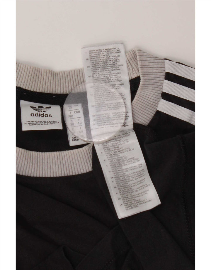 T-shirt da donna Adidas Top UK 12 media cotone nero