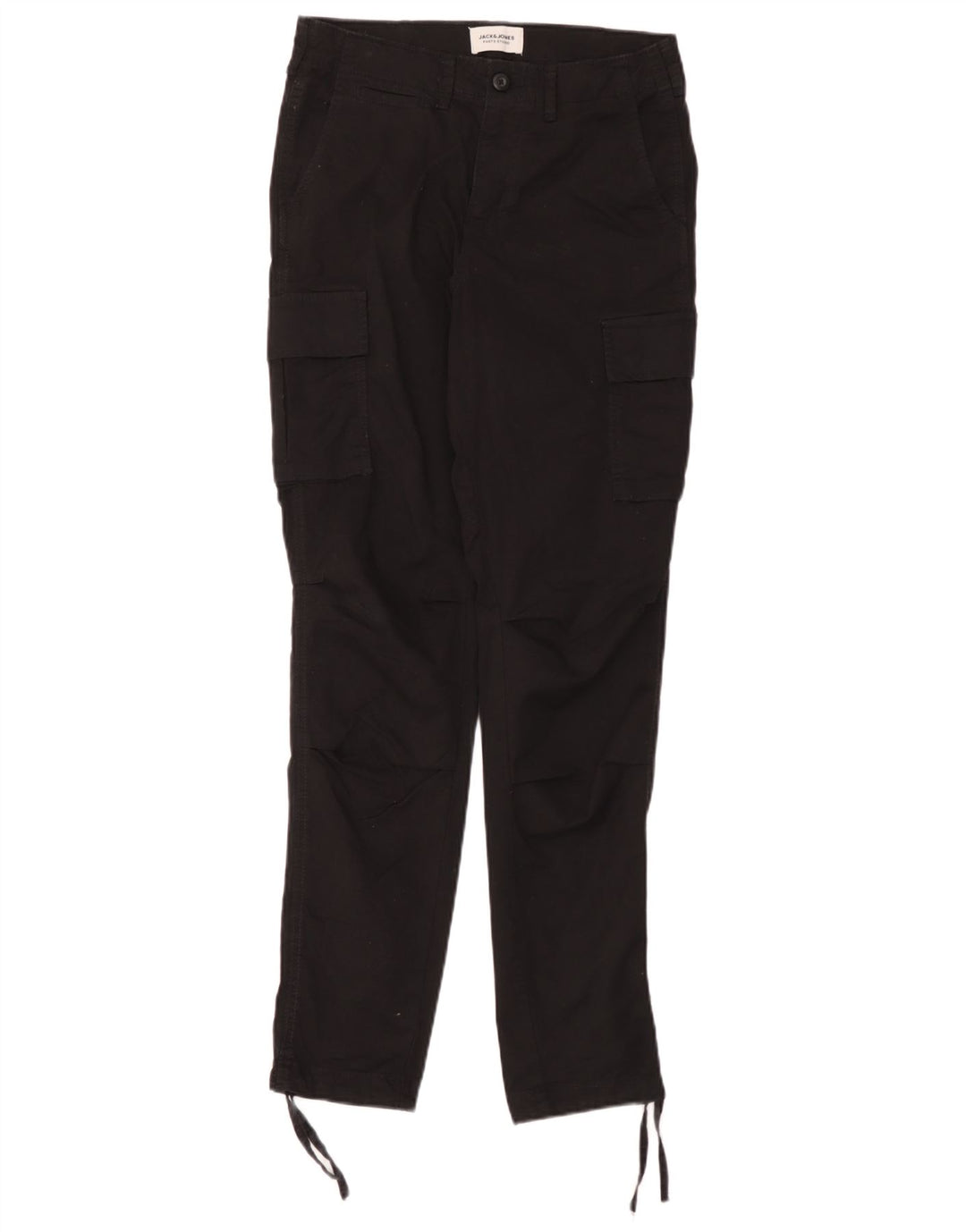 Pantaloni cargo slim da uomo Jack & Jones W28 L32 cotone nero