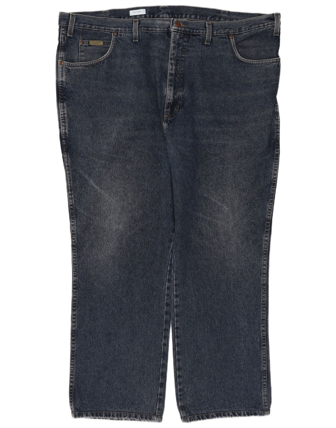 Jeans dritti da uomo Wrangler Texas W44 L28 cotone blu navy