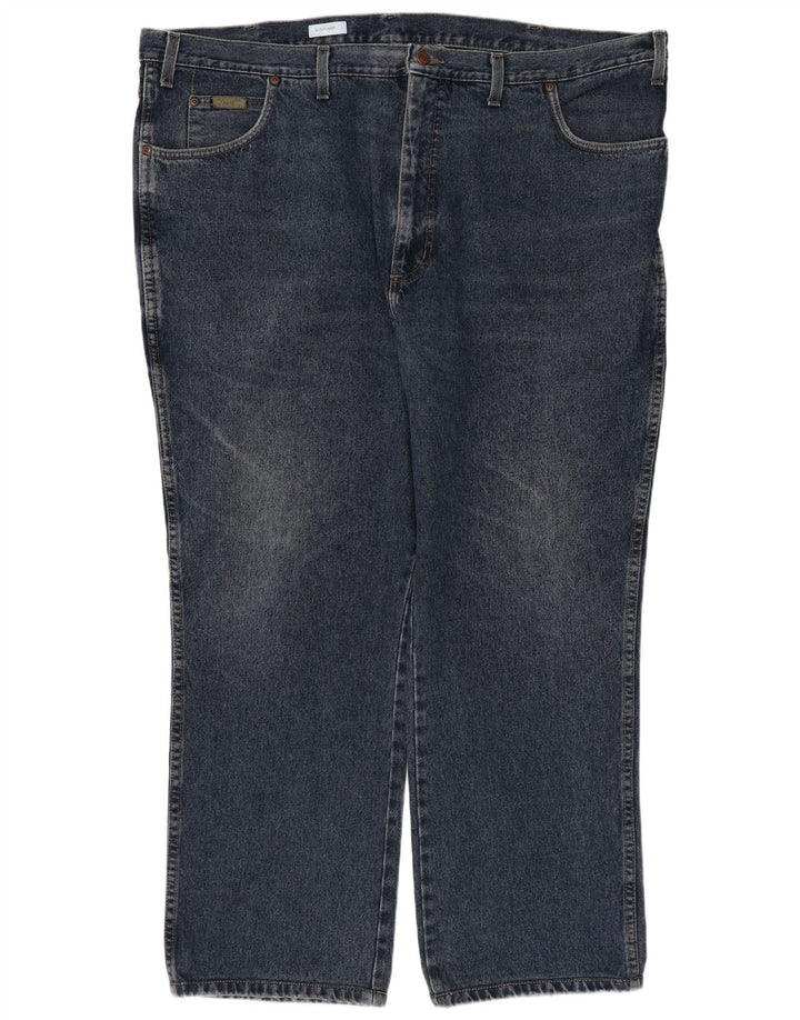 Jeans dritti da uomo Wrangler Texas W44 L28 cotone blu navy