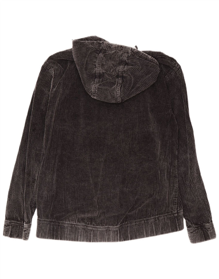 Maglione con cappuccio da uomo Zara in cotone grigio medio