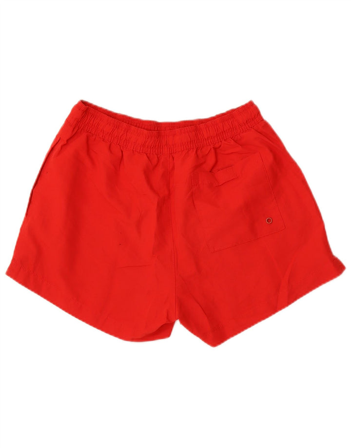 Pantaloncini da bagno grafici da uomo Calvin Klein piccoli in poliestere rosso