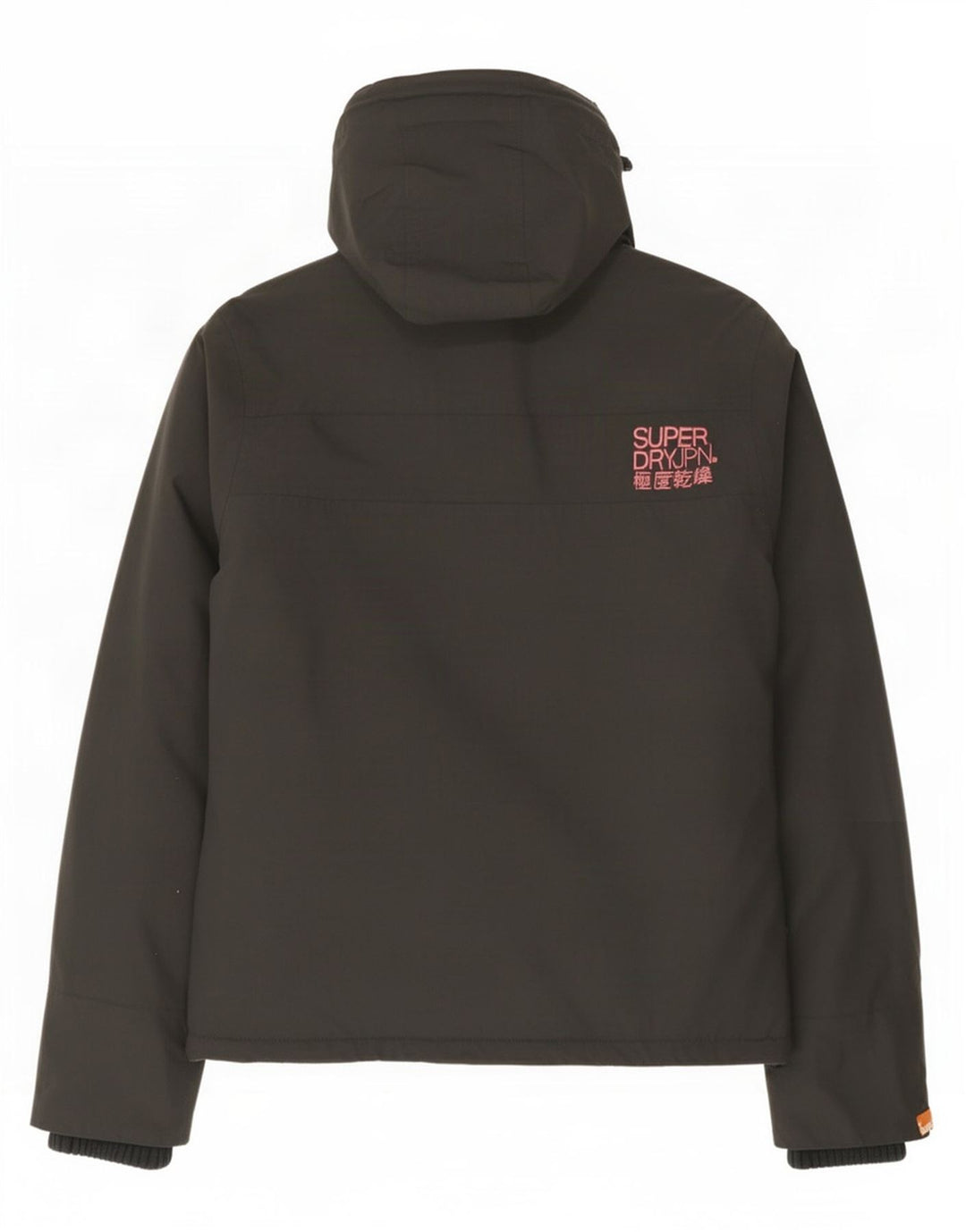 Giacca a vento con cappuccio da donna Superdry UK 14 Nylon grigio medio