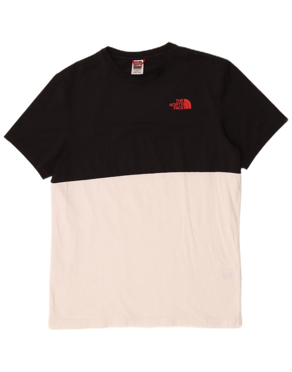 T-shirt da uomo The North Face Top Small in cotone color block nero