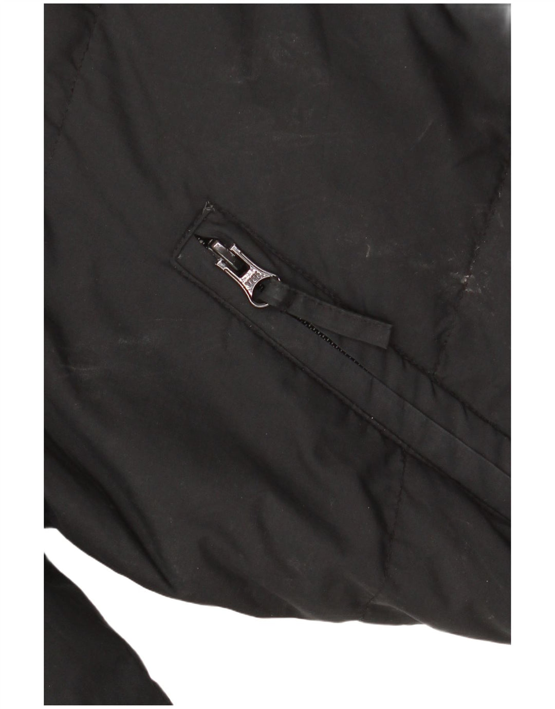 Giacca imbottita oversize con cappuccio da donna ADIDAS UK 10 piccola in poliestere nero