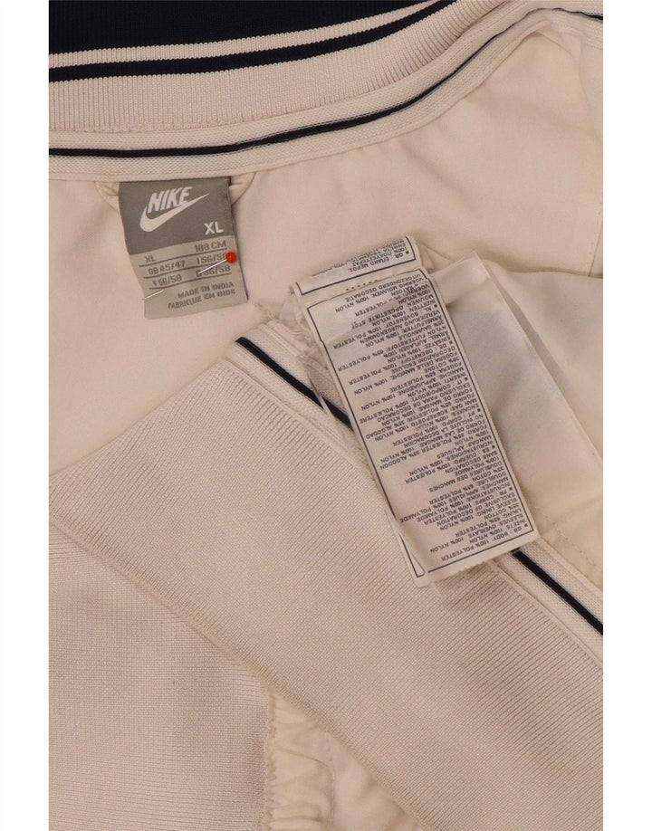 Giacca da tuta da uomo Nike UK 45/47 XL Poliestere color block bianco