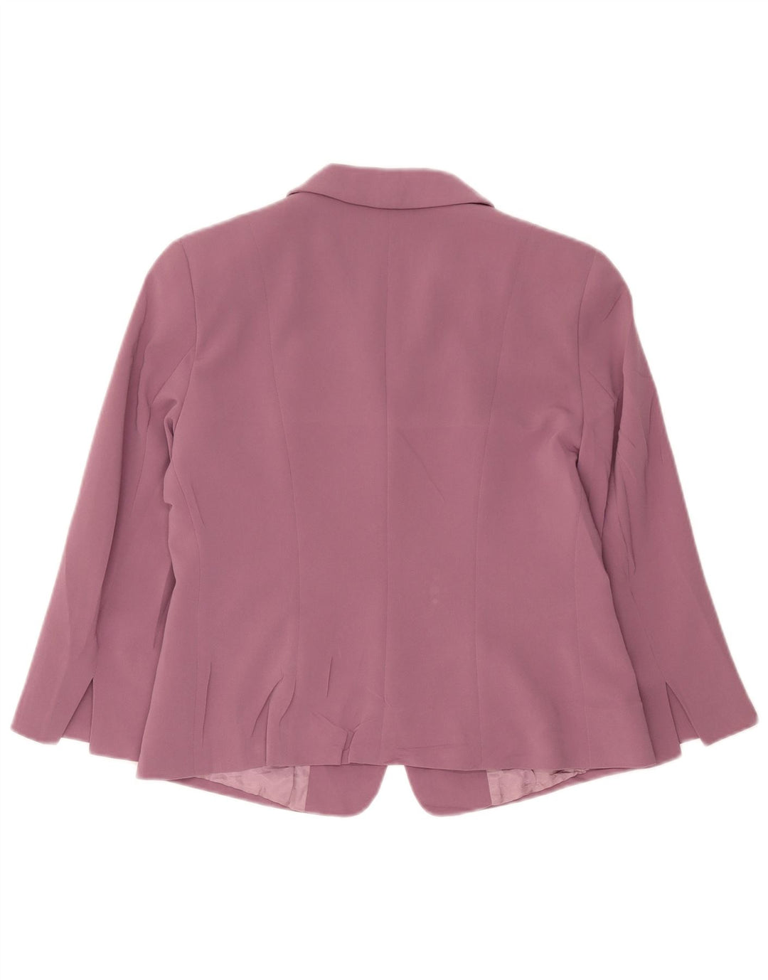 Giacca blazer da donna Max Mara a 2 bottoni con maniche a 3/4 UK 16 grande rosa