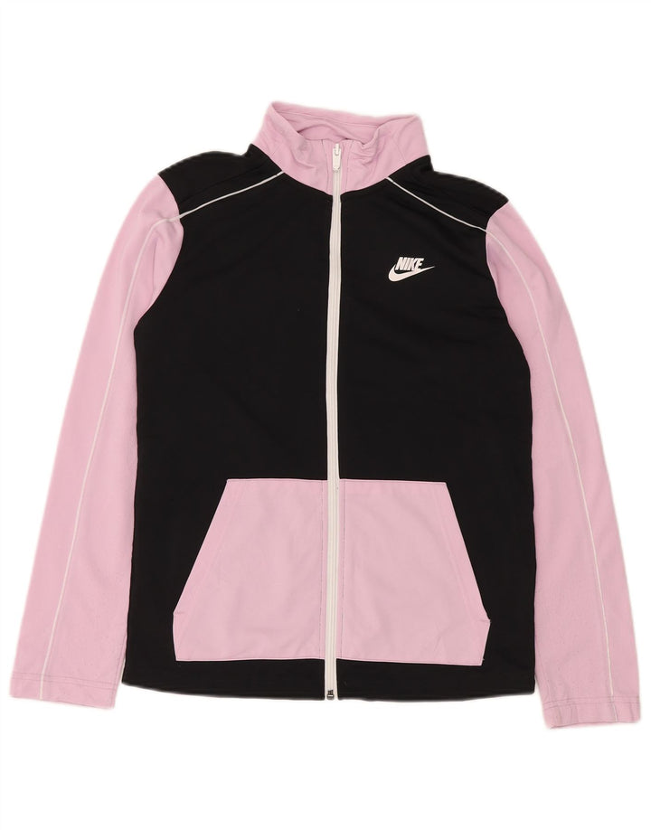 Giacca da tuta Nike da ragazzo, 12-13 anni, grande, rosa, in poliestere color block
